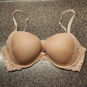 Victoria's Secret Dream Angels Push Up Bra Nude Beige Size 38D
